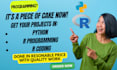 do statistical data analysis, r coding, SAS, excel, spss, python programming