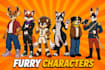 draw custom furry character design and original fursona oc