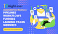create gohighlevel workflows, forms surveys, funnels, websites in ghl