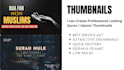 make professional islamic, quran youtube thumbnails designs