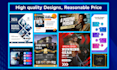design editable canva templates, social media posts, flyers, and motion graphics