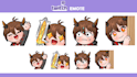 draw cute chibi emotes for twitch streamer, vtuber, discord