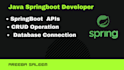 build a java spring boot restful API with crud operations