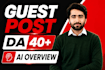 publish 100 guest posts on private high authority blogs