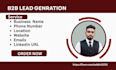 do b2b lead generation and email list building