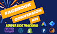 setup facebook pixel conversion API with ga4, server side tracking with GTM