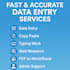 provide accurate data entry, copy paste, web research