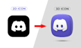 create high quality modern 3d icon or favicon design in 6 hours