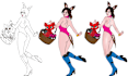 create line art and character design with all style