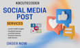 design social media posts and youtube banner