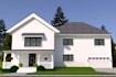 do a professional minimalistic exterior design with realistic 3d rendering