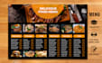 canva menu design, food menu, restaurant menu design