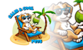 design a fun and playful cartoon logo