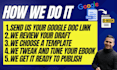 transform your google doc into an ebook, PDF, flipbook