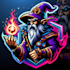 make a high quality wizard spell esport mascot logo design for you