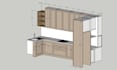 design modern kitchen interiors in sketchup