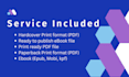 do book formatting for amazon kdp, paperback and hard cover