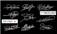 create and teach handwritten signature or autograph  with video tutorial