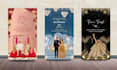design indian caricature wedding invitation video