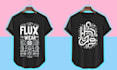 chic tee designs typography, geometric, minimalist, modern