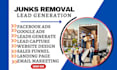 junk removal leads junk removal website trash removal leads cleaning service