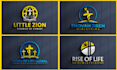 create a modern and elegant church logo design