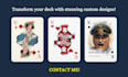 create custom playing cards, poker designs from your idea