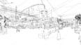 make architectural sketches from 3d, image etc