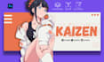 provide an editable canva twitch anime banners template
