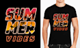 do custom graphic and typography t shirt design