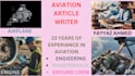 write professional articles, assignments, and presentations on aviation