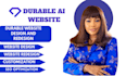 create durable ai website ,customize your website with durable
