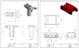 draft 2d mechanical technical drawings