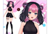 draw custom 2d vtuber model, vtuber commission for live2d and anime model