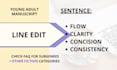 line edit your young adult or fiction manuscript