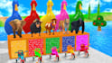 create long slide game 3d animals
