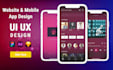do modern ui ux design for website ui ux and mobile app ui ux
