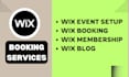 do professional wix website design with membership and events