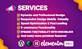 create wordpress website or landing page design using elementor pro