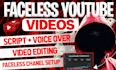 do faceless youtube videos editing