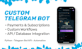 develop a custom telegram bot with python