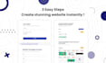 create a website instantly that fit your bussiness with your chosen design