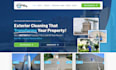 design pressure washing website power washing cleaning website