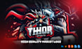 design mascot logo, esports, and gaming