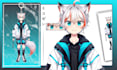design and rig your avatar model vtuber live2d in anime style