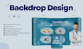 create print ready, trade show booth, backdrop, pop up banner, exhibition stand