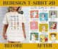 recreated, redesign tshirt trending on etsy, amazon, ebay