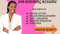 write a professional resume, engineering, cover letter, linkedin