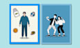 create a fun and playful cartoon style illustration