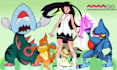 draw you and your team for pokemon fans